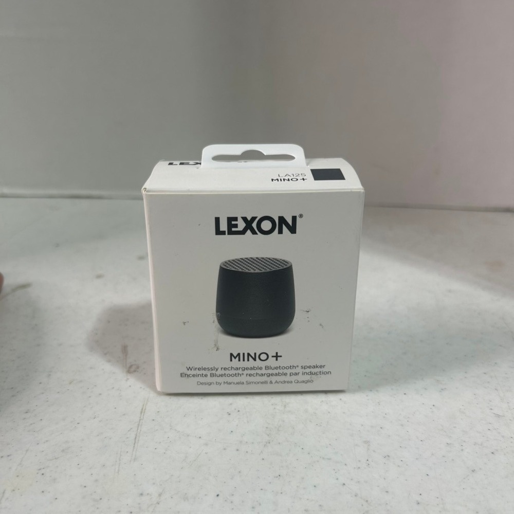 Lexon Mino+ Portable Bluetooth Speaker Black LA125 Wireless Charging TWS Selfie